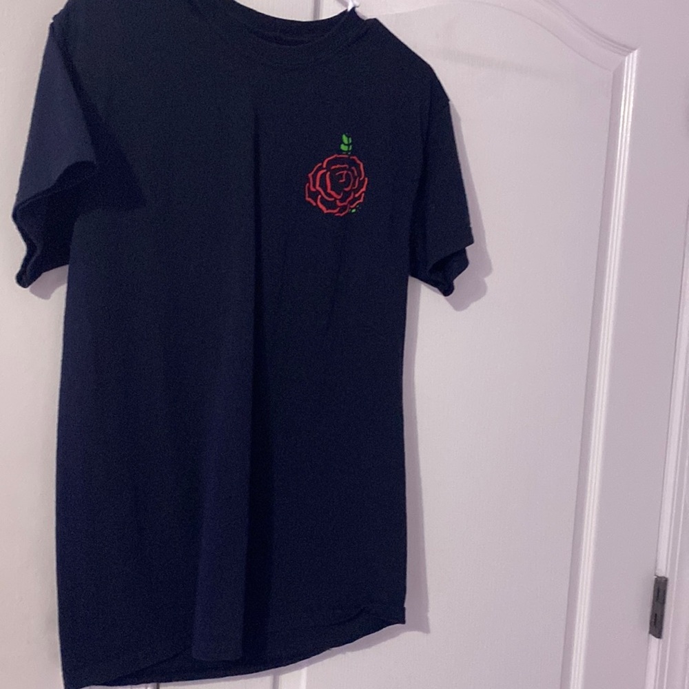 Black rose tee shirt